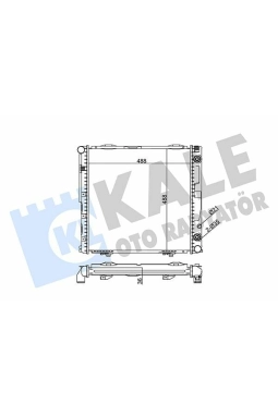 KALE 351960 | Motor Su Radyatörü (Klimalı / Otomatik Şanzıman) W124 93-95 S124 93-96 C124 93-97 A124 93-98