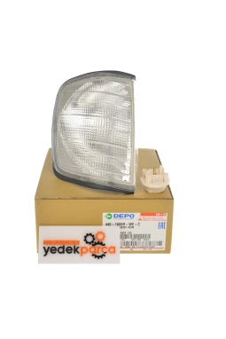 DEPO 440-1606R-WE-C | Mercedes W124 Kasa Sağ Beyaz Sinyal