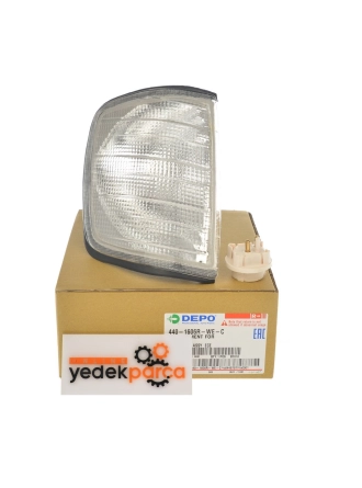 DEPO 440-1606R-WE-C | Mercedes W124 Kasa Sağ Beyaz Sinyal