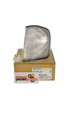 DEPO 440-1606L-WE-C | Mercedes W124 Kasa Sol Beyaz Sinyal