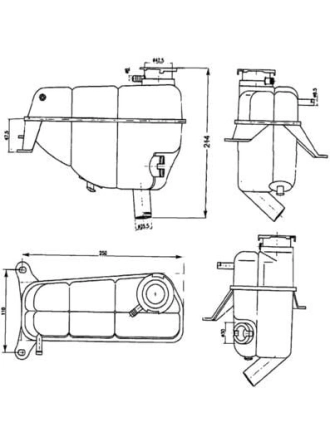 MAHLE CRT121000S | Radyatör Yedek Su Deposu W124 93-95 S124 93-96 C124 93-97 A124 93-98