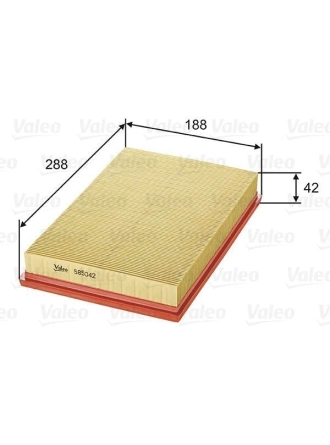 VALEO 585042 | Hava Filtresi Caddy III (04) Golf IV (00 06) Polo (02) Cordoba Leon Toledo 1.4 16V 1.6 16V