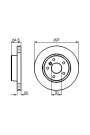 BOSCH 0986478483 | Fren Diski Range Rover II 3.9 / 4.0 / 4.6 Ön Tek