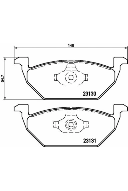HELLA PAGİD 8DB355008-591 | Fren Balatası Audi, Seat, Skoda, VW A1 (8X1, 8Xk) , A1 Sportback (8Xa, 8Xf) , A3 (8L1) , Arona (Kj7) , B