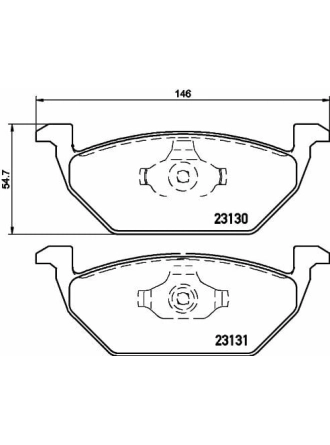 HELLA PAGİD 8DB355008-591 | Fren Balatası Audi, Seat, Skoda, VW A1 (8X1, 8Xk) , A1 Sportback (8Xa, 8Xf) , A3 (8L1) , Arona (Kj7) , B