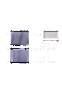 WISCO 8V518005FA | Su Radyatörü Brazing At 355X538x16 mm Ford Fiesta 1.4 09 >