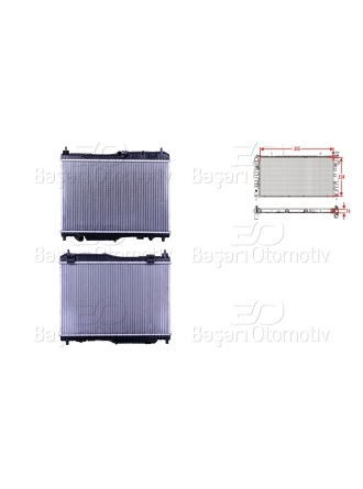 WISCO 8V518005FA | Su Radyatörü Brazing At 355X538x16 mm Ford Fiesta 1.4 09 >
