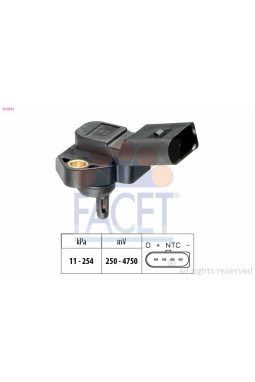 FACET 10.3012 | Map Basınç Sensörü Bora Caddy II Golf IV Passat Polo Superb 1.9 TDI 99 > 08