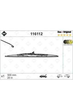 VALEO 116112 | Silgi Süpürgesi Tek 50Cm Genel