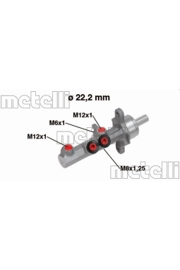 METELLI 05-0721 | Fren Ana Merkez 22,20mm (VW Golf 04-11 Audi A3 04-13 Seat Leon 06-10 Skoda Octavia 04-08)
