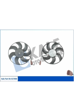 KALE 417000 | Fan Motoru Sağ 13-Psst-Tgu-Tou-Cddy-Yeti-A1 1.4Tsi-1.6-2.0Tdi