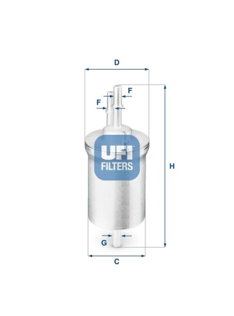 UFI 31.840.00 | Benzin Filtresi 04-Golf.IV.V-Jetta 1.4-1.6-2.0Fsi 6.4 Bar **Oe**