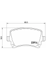 BREMBO P85095X | Arka Fren Balatası-Kablosuz-(VW Caddy 04-11 Golf 04-14 Audi A3 04-13)