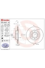 BREMBO 09.9167.10 | Fren Diski Ön (VW Caddy 04-15 Golf 04-14 Audi A3 09-13 Seat Leon 06-13 Skoda Octavia 04-13) | 2 Adet
