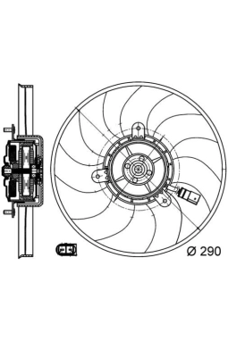 MAHLE CFF171000S | Fan Motoru Sağ 13-Psst-Tgu-Tou-Cddy-Yeti-A1 1.4Tsi-1.6-2.0Tdi