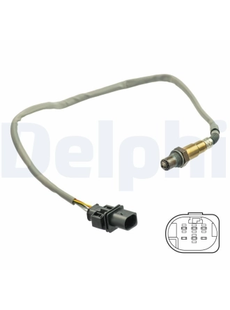DELPHI ES21065-12B1 | Oksijen Sensörü Lambda Sondası (5 Kutuplu 650mm) Golf VII Octavia Yeti Beetle Passat / CC Scirocco Sharan