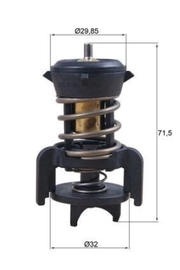 MAHLE TX25194D | Termostat 94°C 13-Golf.VII-Psst-Jtta-Cddy-Tgu-Tou-T6-Oct-Superb-Leo-Ibz-A3 1.6-2.0Tdi