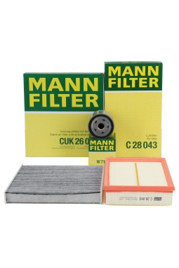 Volkswagen Golf 8 1.0 - 1.5 eTSI Motor Filtre Bakım Seti Mann Marka