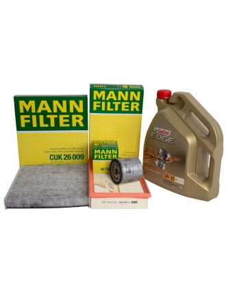 Volkswagen Golf 8 1.0 - 1.5 eTSI Filtre Bakım Seti Mann Marka Castrol Motor Yağlı