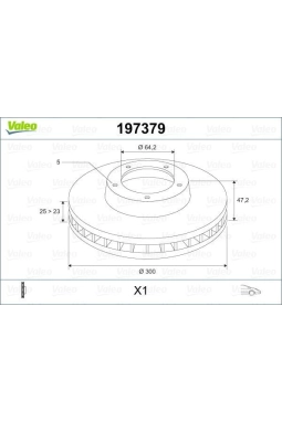 VALEO 197379 | Fren Diski Ön Civic Ix Sedan (Fb) 11-1.6 (Fb7, Fb1) Civic VII Hatchback (Eu, Ep, Ev) 00-052.0 İ Sport (Ev1) 1.4 İs (Ep1, Eu5, Eu7) 1.6 İ (Ep2, Eu8, Eu6) Civic VIII Hatchback (Fn, Fk) 05-1.4 (Fk1) 1.8 (Fn1, Fk2) 2.2 Ctdi (Fk3) 1.4 (Fk1,
