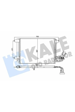 KALE 375400 | Klima Radyatörü (Audi A3 / Seat Leon / Skoda Octavia / VW Caddy / Golf / Jetta)