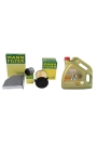 Volskwagen Jetta 1.4 TSI 122 BG (CAX) Filtre Seti (Yakıt Hariç) Castrol 5W-30 LL 4 Litre Yağlı Mann Marka