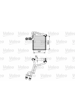 VALEO 811536 | Kalorifer Radyatörü (VW Golf 10-14 Jetta 11-18)