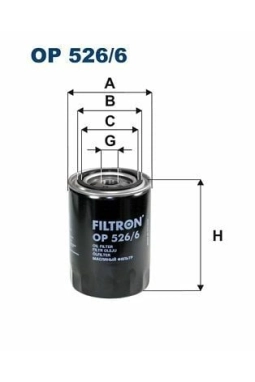 FILTRON OP526-6 | Yağ Filtresi 92-Golf.II.III-Caddy.II 1.9D