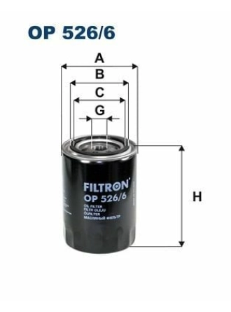 FILTRON OP526-6 | Yağ Filtresi 92-Golf.II.III-Caddy.II 1.9D