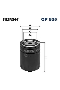 FILTRON OP525 | Yağ Filtresi 92-Golf.II.III-Caddy.II 1.9D