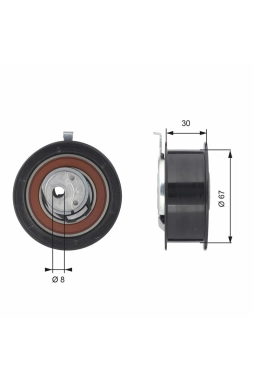 GATES T43069 | Triger Gergisi 96-00 Caddy-Golf.3-Polo.CLS 1.9D-TD 8V