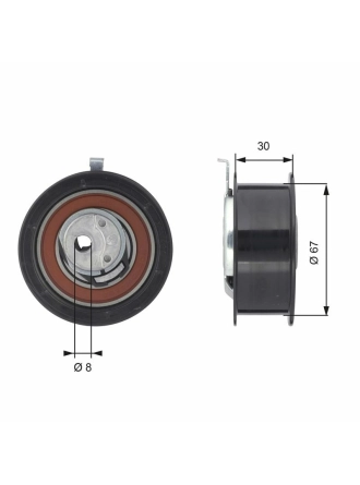 GATES T43069 | Triger Gergisi 96-00 Caddy-Golf.3-Polo.CLS 1.9D-TD 8V