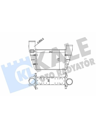 KALE 341900 | Turbo Radyatörü (Intercooler) 96-01 Passat-A4-A6 1.9Tdi