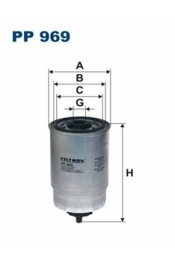 FILTRON PP969 | Mazot Filtresi 99-06 Passat-Superb 1.9Tdi