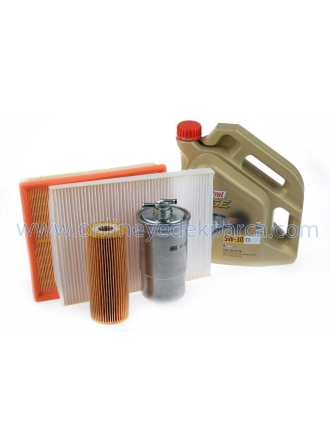 Volkswagen Passat 2001 - 2005 1,9TDI AVF Periyodik Bakım Seti Motor Yağlı Mann / Castrol Marka
