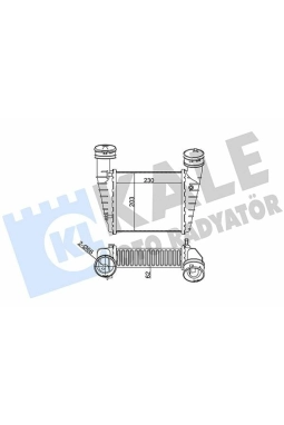 KALE 342700 | Turbo Radyatörü (Intercooler) 01-08 Passat-Superb 1.9-2.0Tdi