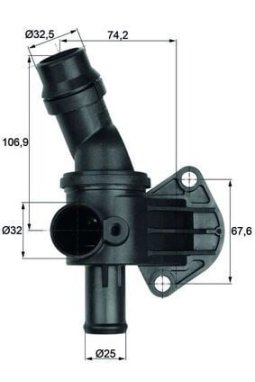 MAHLE TI887 | Termostat 87°C 04-11 Passat-Jetta-Golf.V 2.0Fsi