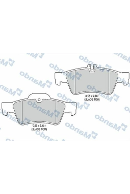 MANDO MBF015189 | Fren Balata Arka 03-W211-W212 E200-220-240 CDI