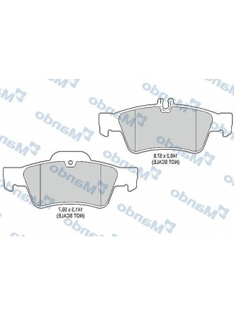 MANDO MBF015189 | Fren Balata Arka 03-W211-W212 E200-220-240 CDI