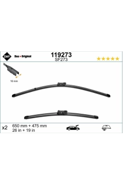 VALEO 119273 | On Silecek Takımı Kit Passat 15 -