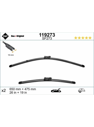 VALEO 119273 | On Silecek Takımı Kit Passat 15 -
