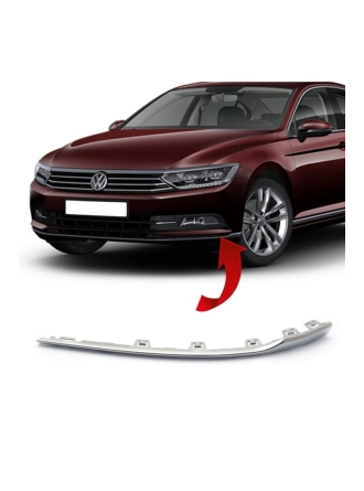 İTHAL 3G0853254 | Volkswagen Passat 2015 Model Sonrası Ön Tampon Sağ Alt Köşe Nikelajı