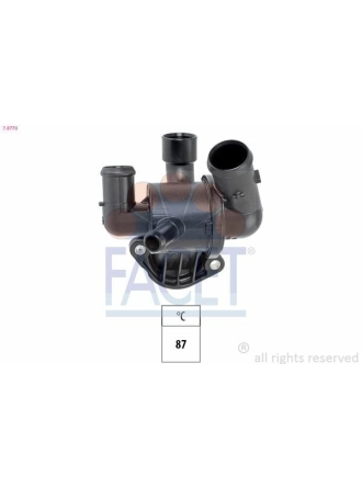 FACET 7.8770 | Termostat (87°-102°) Golf VI Jetta Passat Tiguan Altea Leon Octavia Superb Yeti 2.0 TDI Cbaa Cbab Cffa Cdma Cbbb