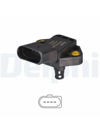 DELPHI PS20073-12B1 | Basınç Sensörü (VW: Golf VI-VII-Jetta IV 1.4Tsı-1.6Tdı)
