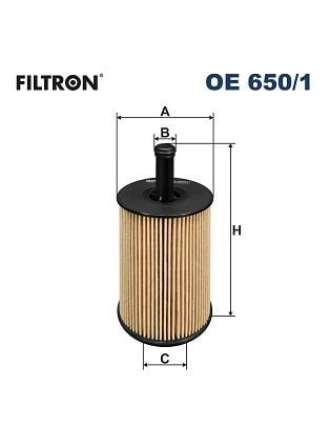 FILTRON OE650-1 | Yağ Filtresi 04-T5-Caddy.3-Golf.5-Psst 1.9-2.5-2.0Tdi