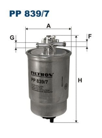 FILTRON PP839-7 | Mazot Filtresi 99-01 Polo-Lupo 1.4Tdi