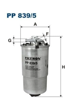 FILTRON PP839-5 | Mazot Filtresi 01-Polo 1.4Tdi