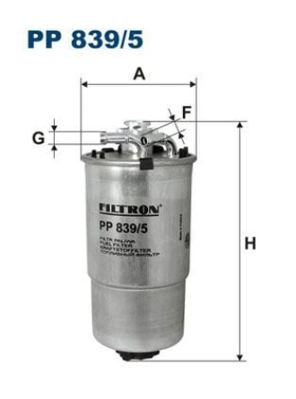 FILTRON PP839-5 | Mazot Filtresi 01-Polo 1.4Tdi