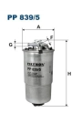 FILTRON PP839-5 | Mazot Filtresi 01-Polo 1.4Tdi