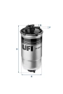 UFI 24.428.00 | Mazot Filtresi Polo (9N_, 9A_) 01-091.9 TDI 1.9 TDI Polo IV Sedan (9A4, 9A2, 9N2, 9A6) 02-121.9 Sdı 1.9 TDI Polo 01-/ Cordoba (6L2) 02-091.9 TDI 1.9 TDI 1.9 Sdı 1.4 TDI 1.4 TDI Ibiza III (6L1) 02-091.9 TDI 1.9 TDI 1.4 TDI Cordoba Ibiz